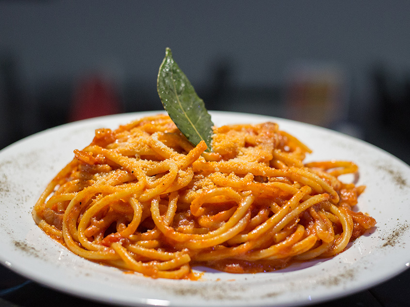 Pasta with Amatriciana sauce